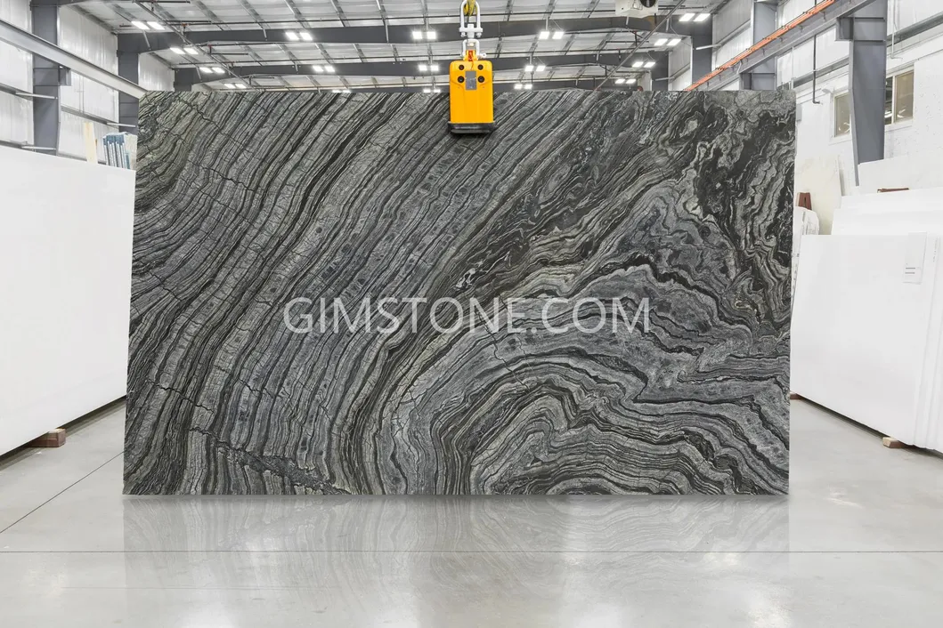 Dark Wood Marble Silver Wave Marble for Wall Panel/Floor Tile/ Countertop/ Vanity Top/Fireplace/Composite Panel/Tread