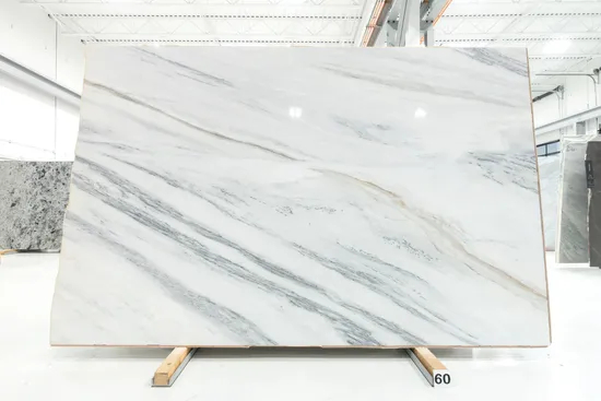 Beautiful Italy White Marble Bianco Lasa Marble for Wall Panel/ Floor Tile/ Countertop/ Vanity Top/Fireplace/Composite Panel/Tread