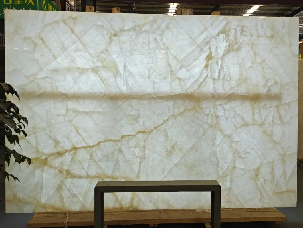 Translucent Ice White Back Lit Crystalo White Onyx for Bathroom/Kitchen/Table/Countertop/Wall Panel/Tile/Mosaic/ Feature Wall /Medallion/Vanity Top/Cut-to-Size
