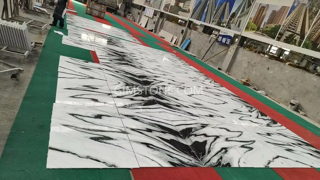 Luxury White Marble Panda White Marble for Wall Panel/ Floor Tile/ Countertop/ Vanity Top/Fireplace/Composite Panel/Tread