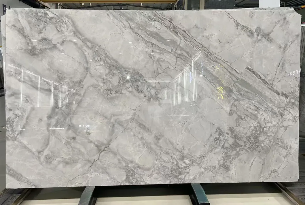 Luxury Semiprecious Stone Super White Quartzite for Wall Panel, Floor Tile, Countertop, Vanity Top, Fireplace, Composite Panel, Tread, Riser, Medallion, Sill