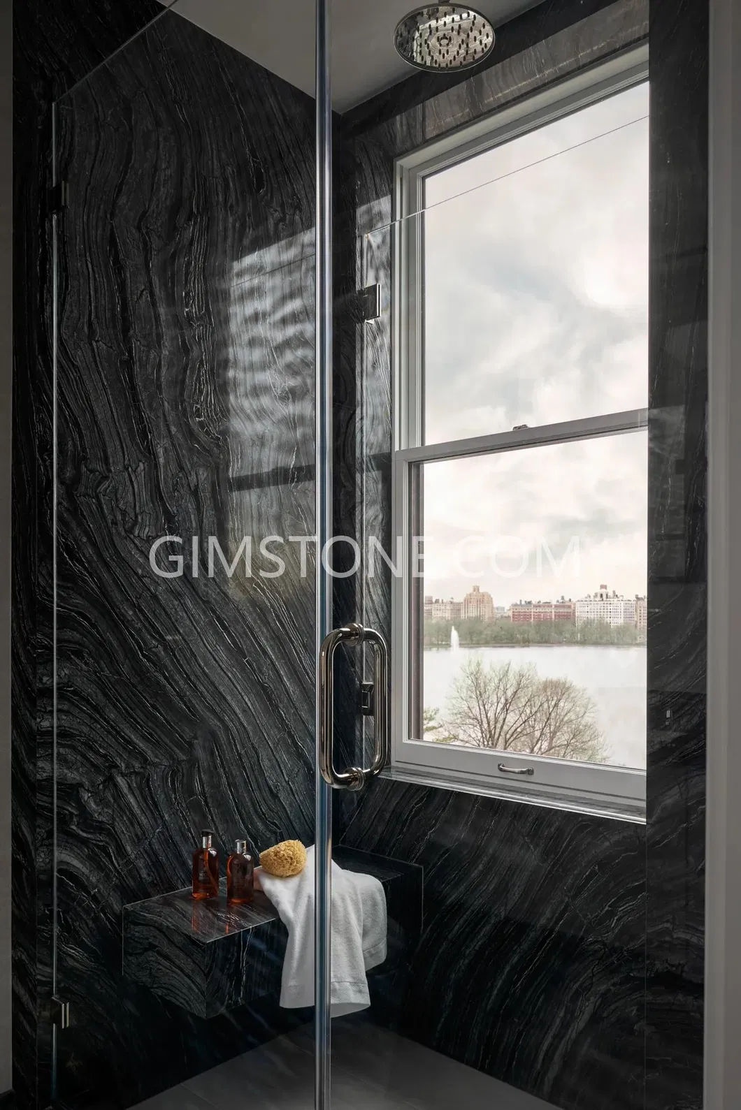Dark Wood Marble Silver Wave Marble for Wall Panel/Floor Tile/ Countertop/ Vanity Top/Fireplace/Composite Panel/Tread
