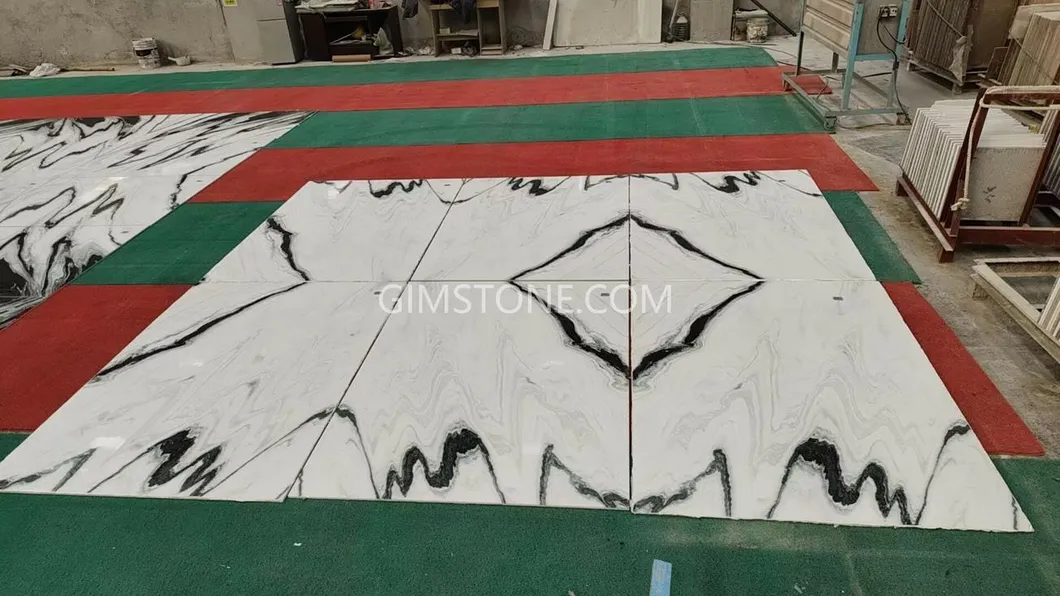 Luxury White Marble Panda White Marble for Wall Panel/ Floor Tile/ Countertop/ Vanity Top/Fireplace/Composite Panel/Tread