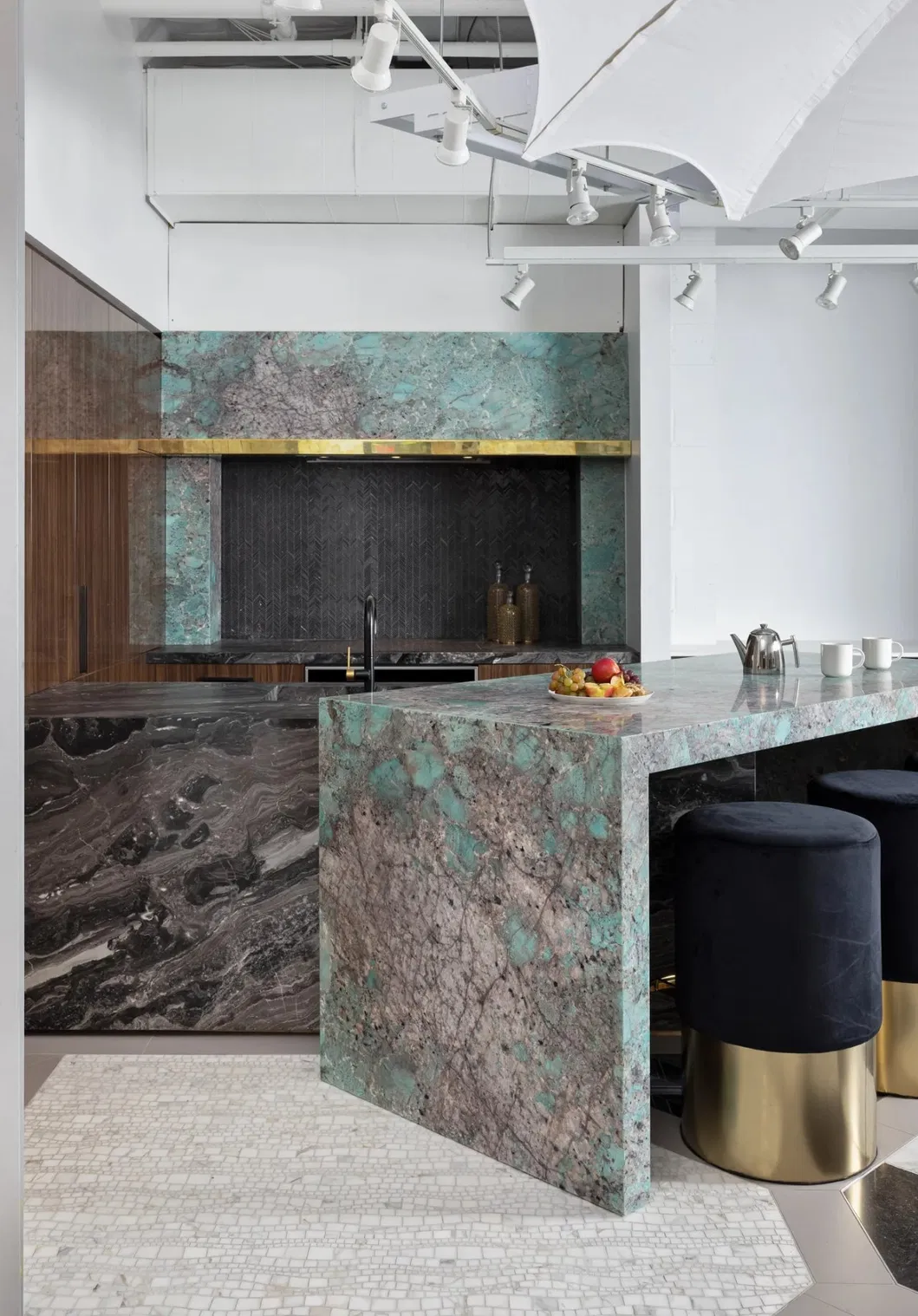 Luxury Hard Natural Stone Precious Exotic and Durable Green Amazonite Quartzite for Kitchen and Bathroom Countertop, Tiles, Wall Panels, Medallion, Fireplace