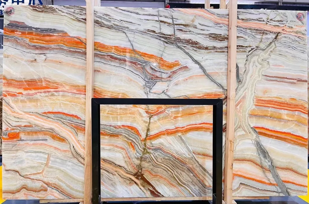 Translucent Rainbow Onyx Slab Back Lit Rwinbow Onyx for Bathroom/Kitchen/Table/Countertop/Wall Panel/Tile/Mosaic/ Feature Wall /Medallion/Vanity Top/Cut-to-Size