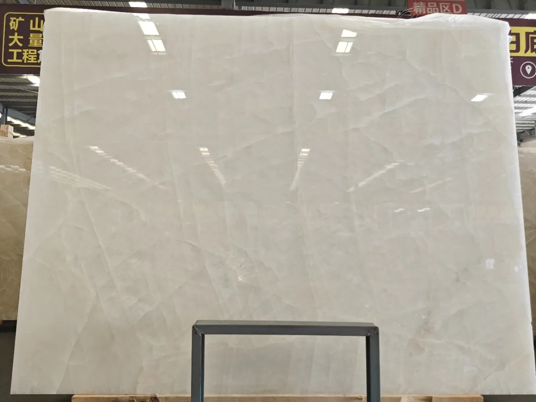 Translucent Ice White Back Lit Crystalo White Onyx for Bathroom/Kitchen/Table/Countertop/Wall Panel/Tile/Mosaic/ Feature Wall /Medallion/Vanity Top/Cut-to-Size