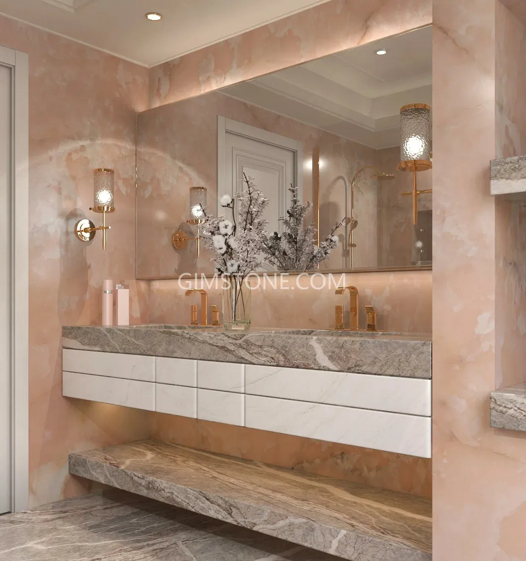 Luxury Italian Grey and Rose Marble Fior Di Pesco Marble for Wall Panel/ Floor Tile/ Countertop/ Vanity Top/Fireplace/Composite Panel/Tread