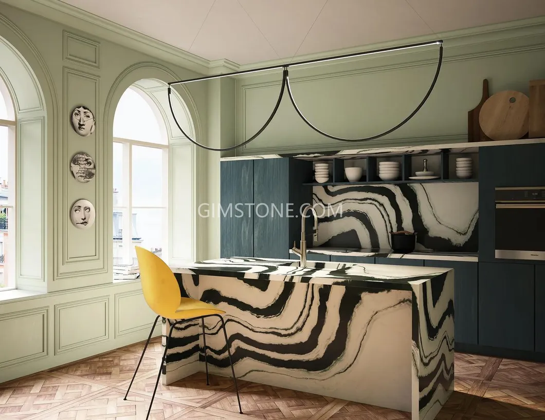 Luxury White Marble Panda White Marble for Wall Panel/ Floor Tile/ Countertop/ Vanity Top/Fireplace/Composite Panel/Tread