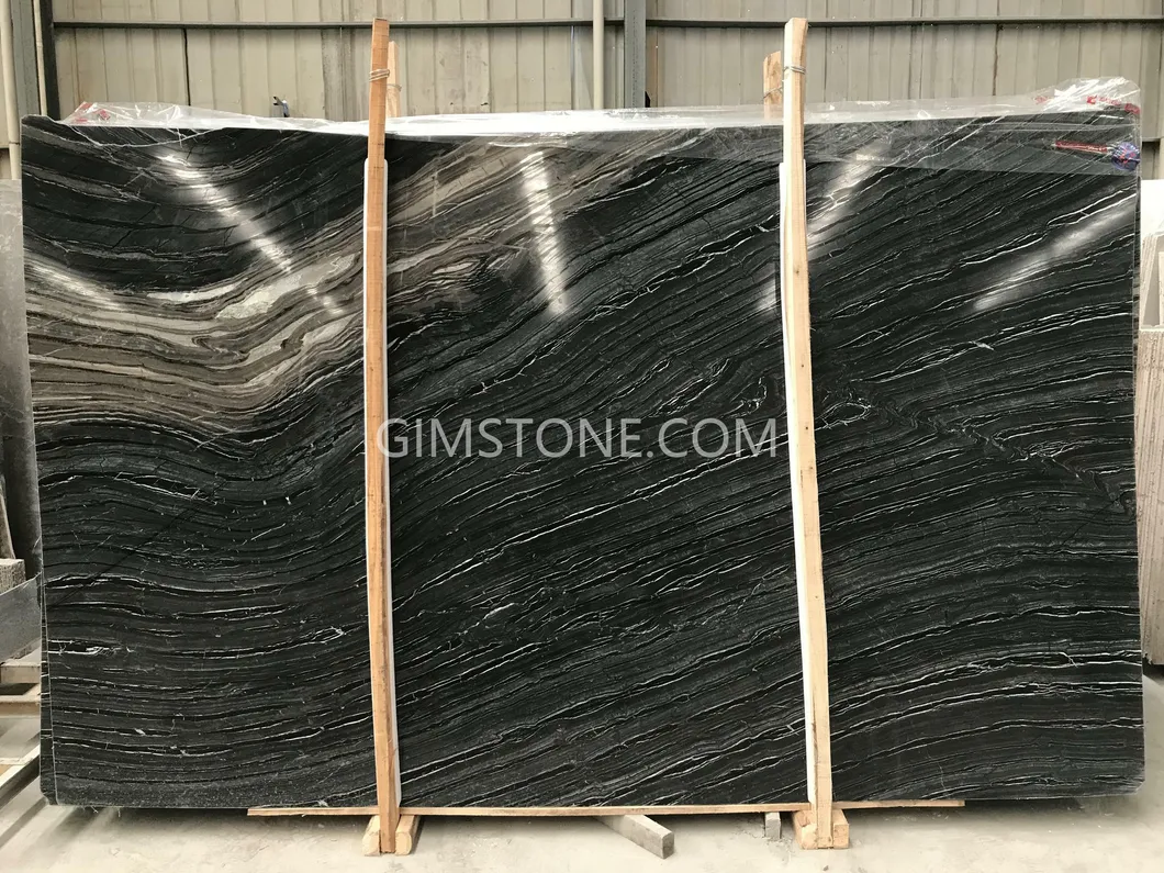 Dark Wood Marble Silver Wave Marble for Wall Panel/Floor Tile/ Countertop/ Vanity Top/Fireplace/Composite Panel/Tread