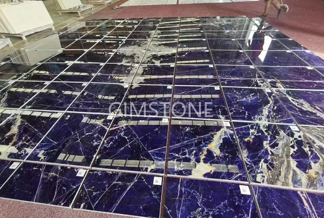 Luxury Semi-Precious Stone Lapis Lazuli Quartzite for Wall Panel, Floor Tile, Countertop, Vanity Top, Fireplace, Composite Panel, Tread, Riser, Medallion, Sill