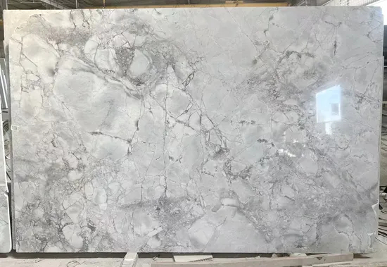 Luxury Semiprecious Stone Super White Quartzite for Wall Panel, Floor Tile, Countertop, Vanity Top, Fireplace, Composite Panel, Tread, Riser, Medallion, Sill