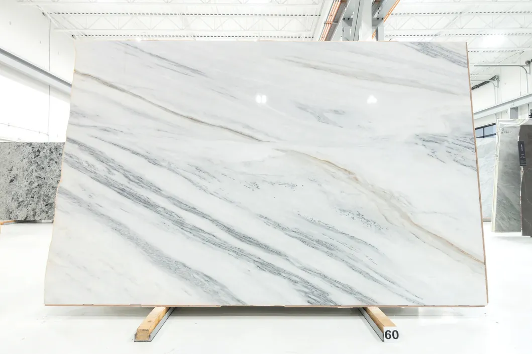 Beautiful Italy White Marble Bianco Lasa Marble for Wall Panel/ Floor Tile/ Countertop/ Vanity Top/Fireplace/Composite Panel/Tread