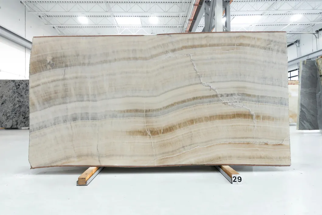 Translucent Stone Slab Backlit Grey Onyx for Bathroom/Kitchen/Table/Countertop/Wall Panel/Tile/Mosaic/ Feature Wall /Medallion/Vanity Top/Cut-to-Size