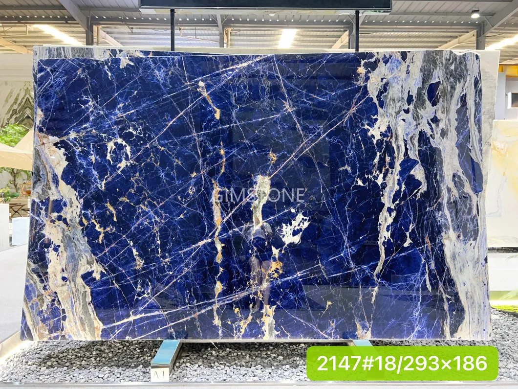 Luxury Semi-Precious Stone Lapis Lazuli Quartzite for Wall Panel, Floor Tile, Countertop, Vanity Top, Fireplace, Composite Panel, Tread, Riser, Medallion, Sill