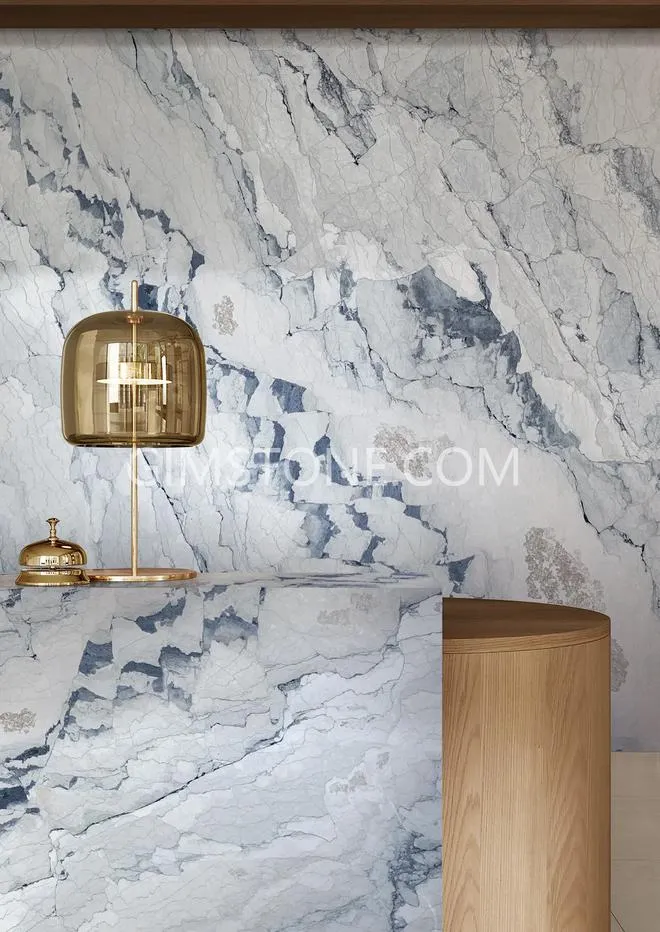 Luxry Light Grey Marble Camouflage Marble for Wall Panel/ Floor Tile/ Countertop/ Vanity Top/Fireplace/Composite Panel/Tread