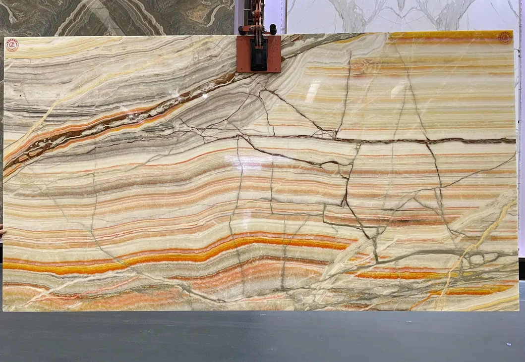 Translucent Rainbow Onyx Slab Back Lit Rwinbow Onyx for Bathroom/Kitchen/Table/Countertop/Wall Panel/Tile/Mosaic/ Feature Wall /Medallion/Vanity Top/Cut-to-Size