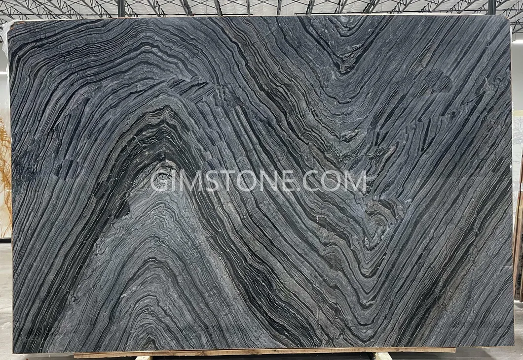 Dark Wood Marble Silver Wave Marble for Wall Panel/Floor Tile/ Countertop/ Vanity Top/Fireplace/Composite Panel/Tread