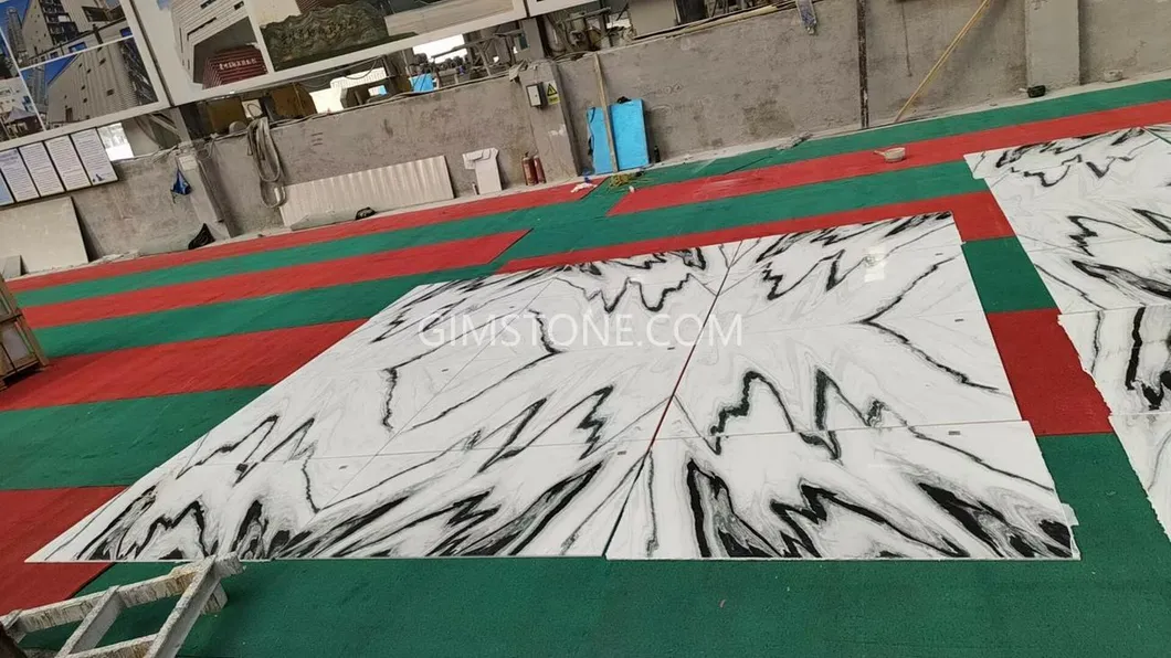Luxury White Marble Panda White Marble for Wall Panel/ Floor Tile/ Countertop/ Vanity Top/Fireplace/Composite Panel/Tread