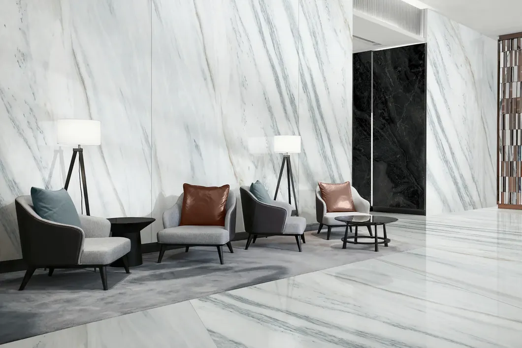 Beautiful Italy White Marble Bianco Lasa Marble for Wall Panel/ Floor Tile/ Countertop/ Vanity Top/Fireplace/Composite Panel/Tread