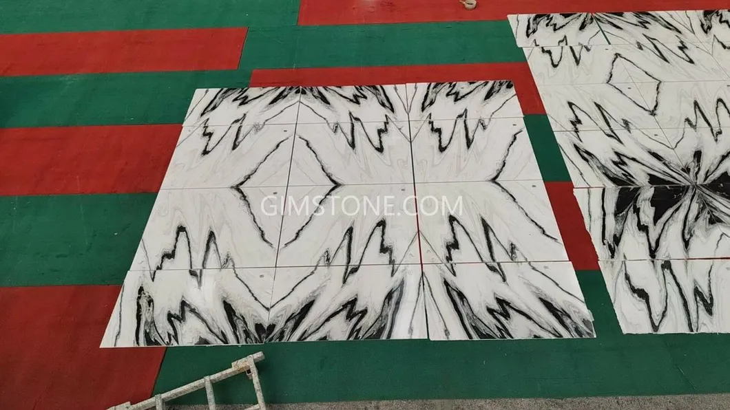 Luxury White Marble Panda White Marble for Wall Panel/ Floor Tile/ Countertop/ Vanity Top/Fireplace/Composite Panel/Tread